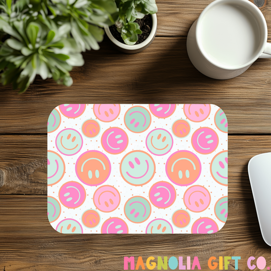 Pastel Smileys Mousepad