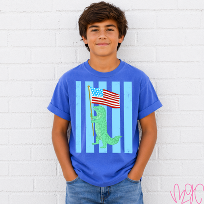 Patriotic Dino Tee
