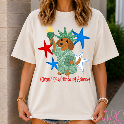 FSF-Patriotic Weenie Dog Tee