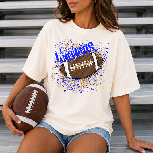 Confetti Warriors Football Tee