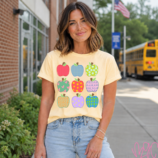 Patterned Apples Tee