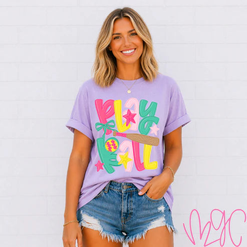 Play Ball-Softball Tee