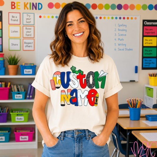 Primary Custom Name Tee
