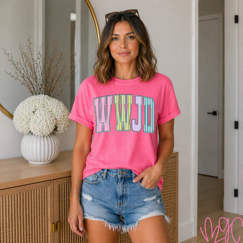Seersucker WWJD Tee