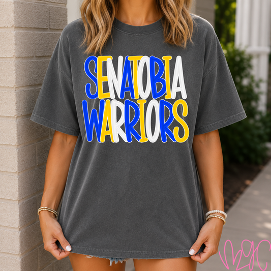 Bubble Senatobia Warriors Tee
