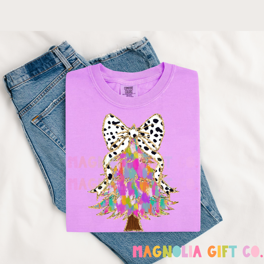 Colorful Brushstroke Tree Tee
