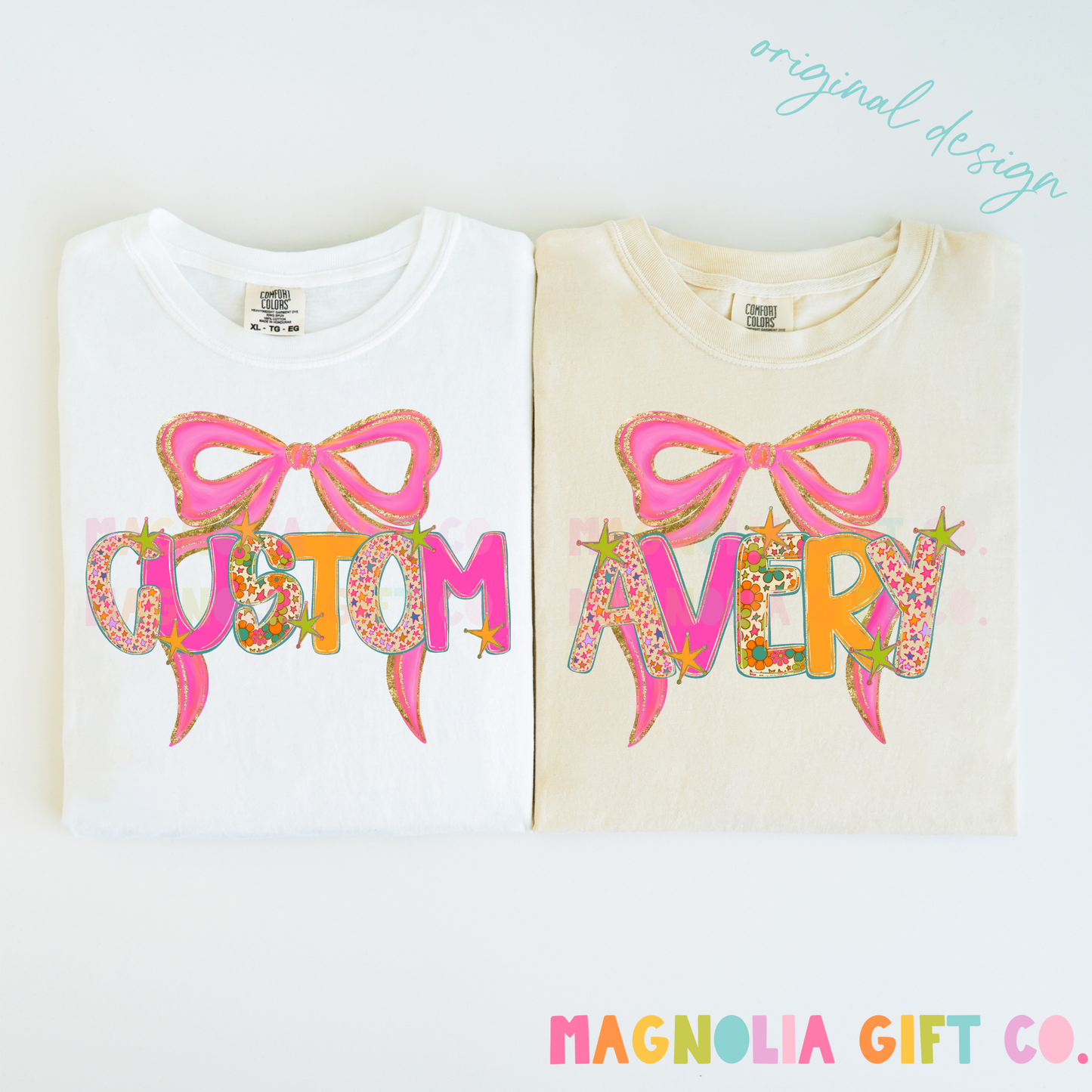 Preppy Coquette Name Tee