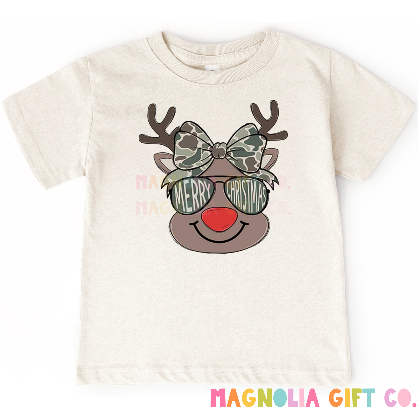 Camo Girl Reindeer Tee