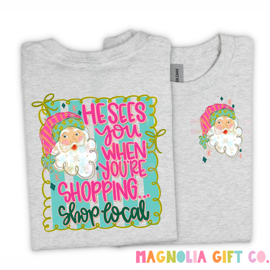 Shop Small Santa Tee
