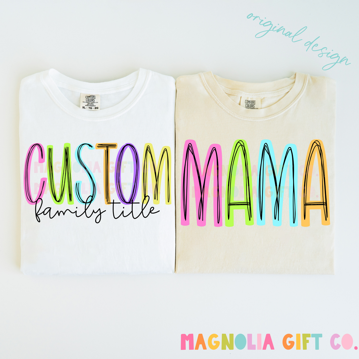 Neon Family Title Tee
