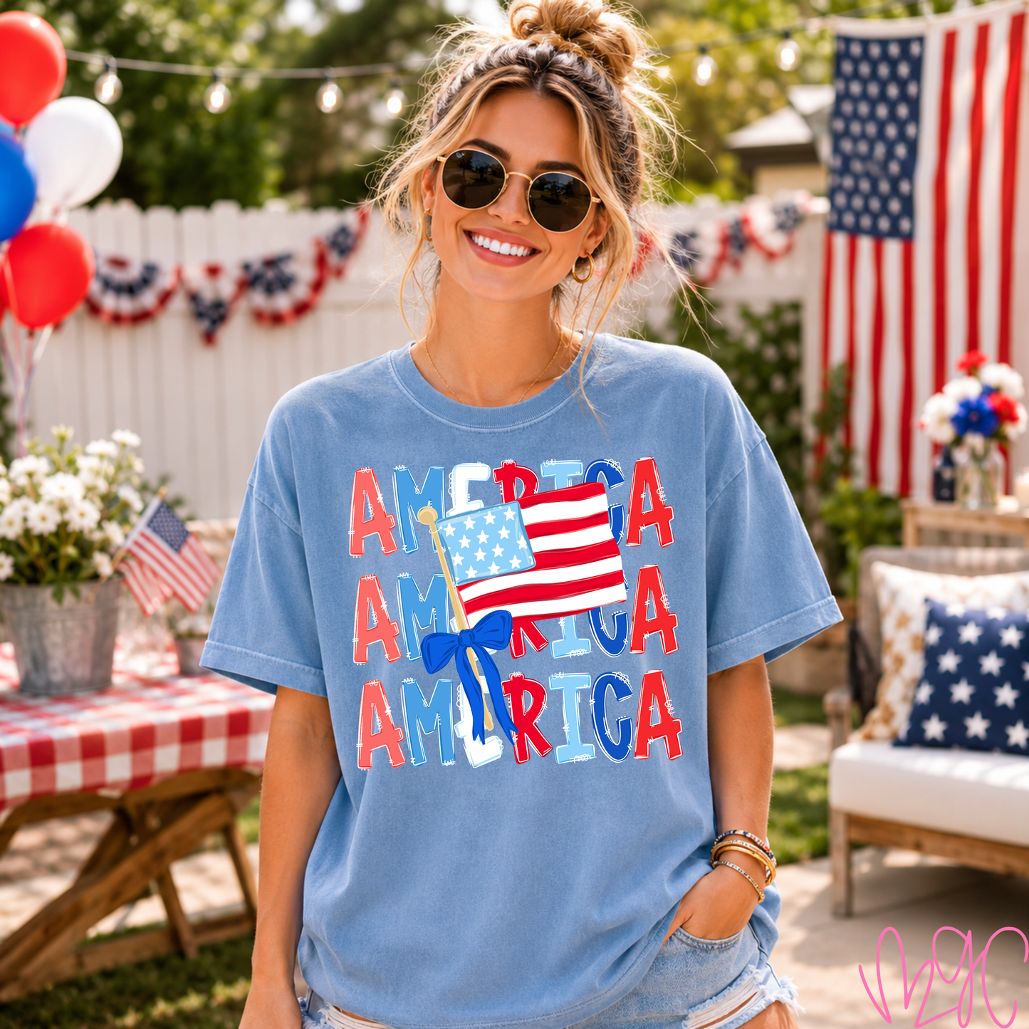 Stacked America Tee