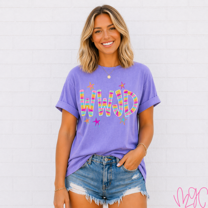 Striped WWJD Tee