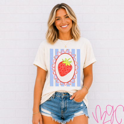 Striped Strawberry Tee