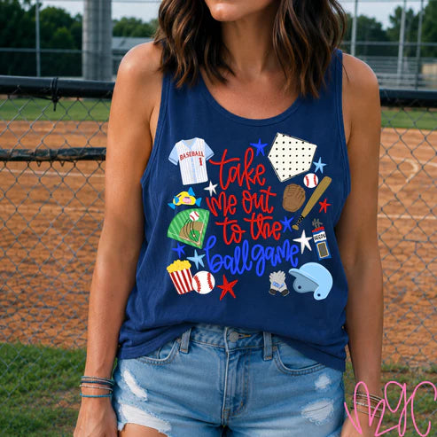 Take Me Out-Baseball Tee