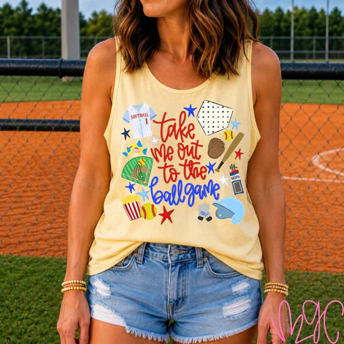 Take Me Out-Softball Tee