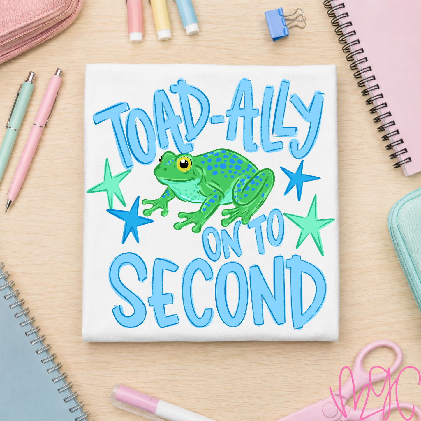 Toadally Grades-Blue Tee