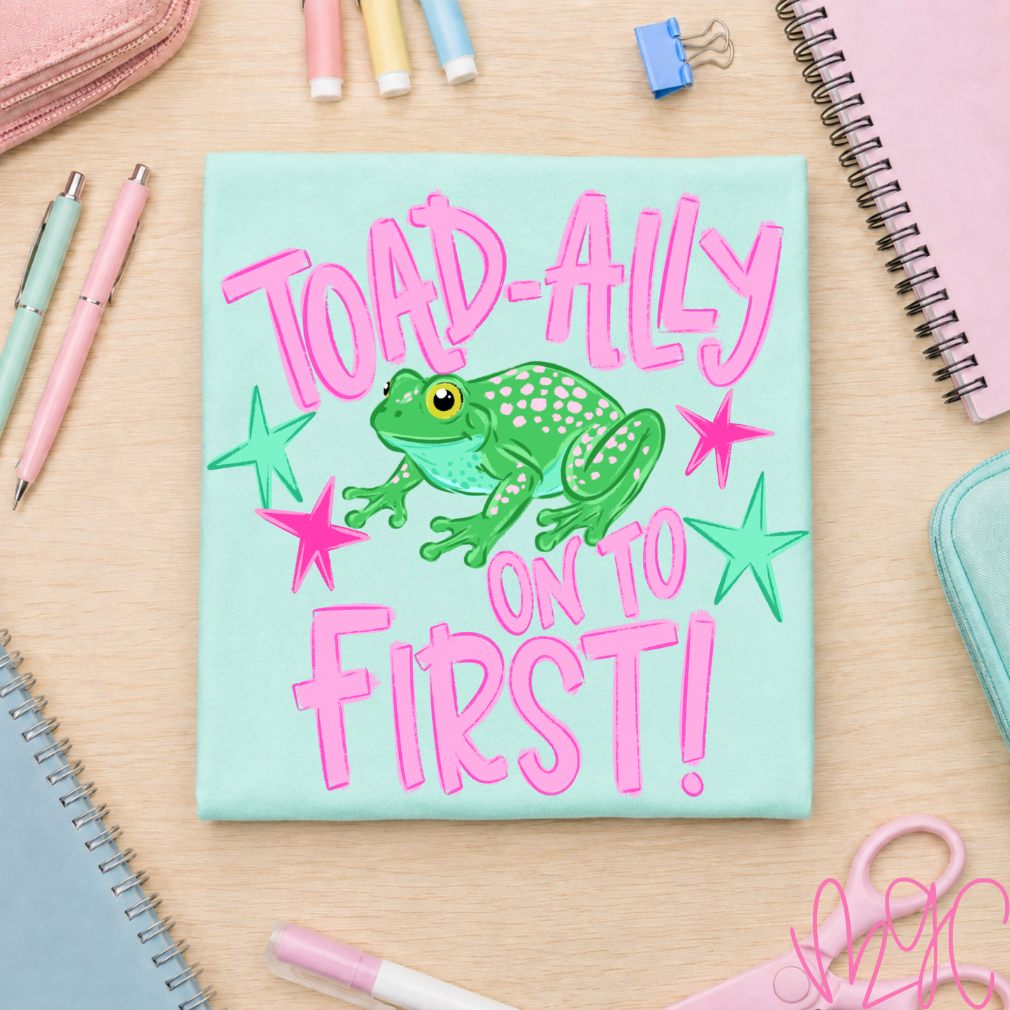 Toadally Grades-Pink Tee