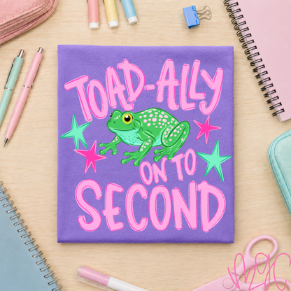 Toadally Grades-Pink Tee