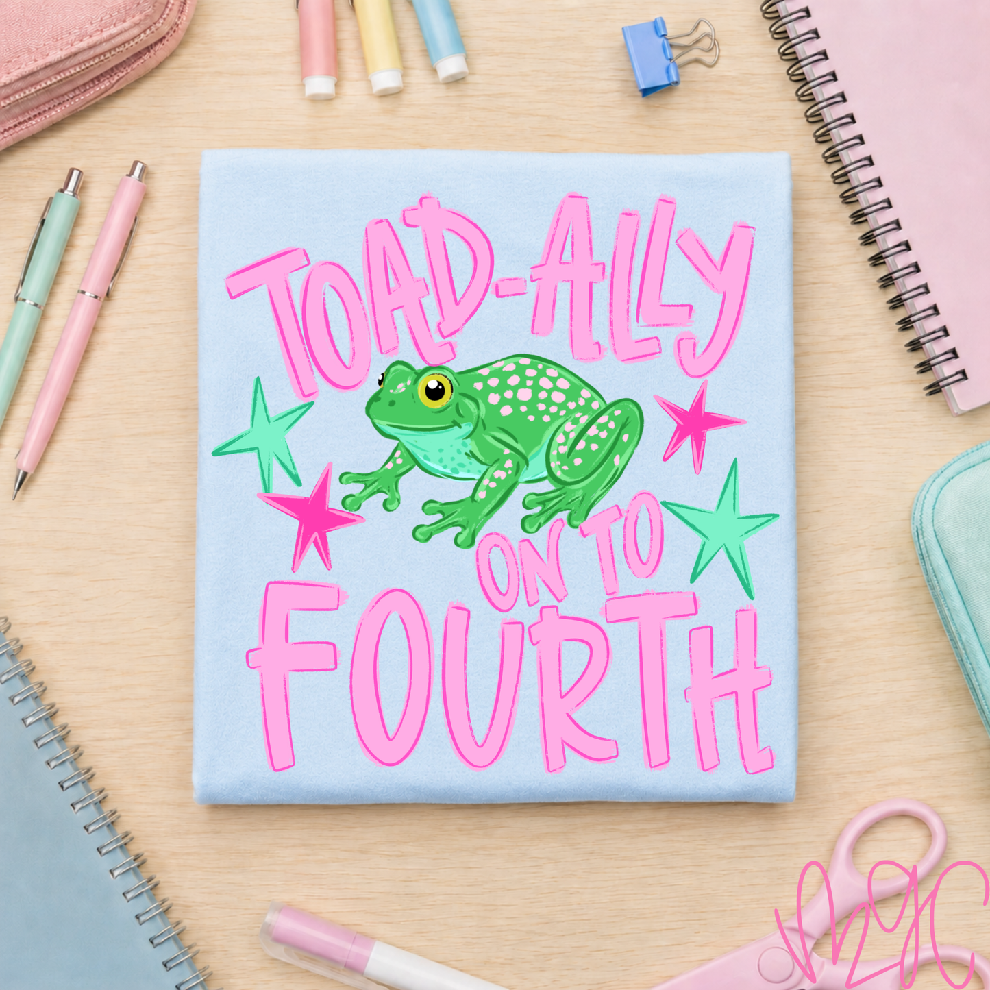 Toadally Grades-Pink Tee