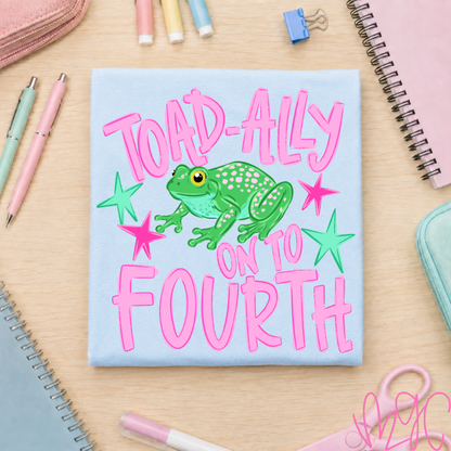 Toadally Grades-Pink Tee