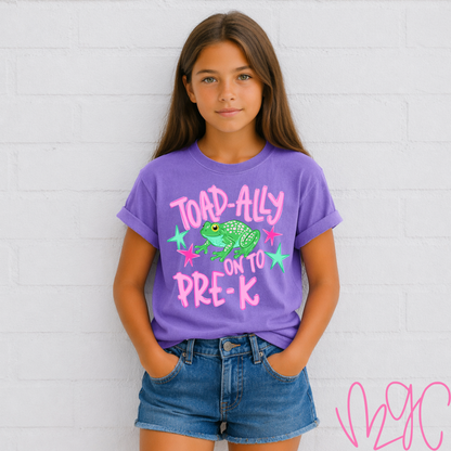 Toad-Ally Ready (Pink) Tee