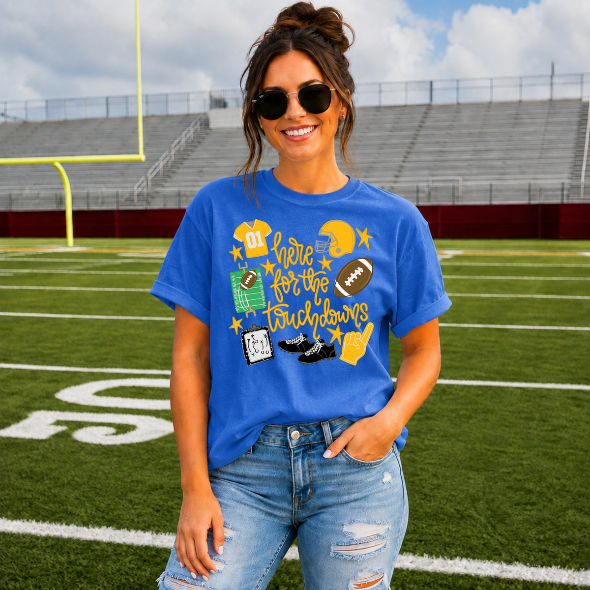 Touchdowns-Gold Tee