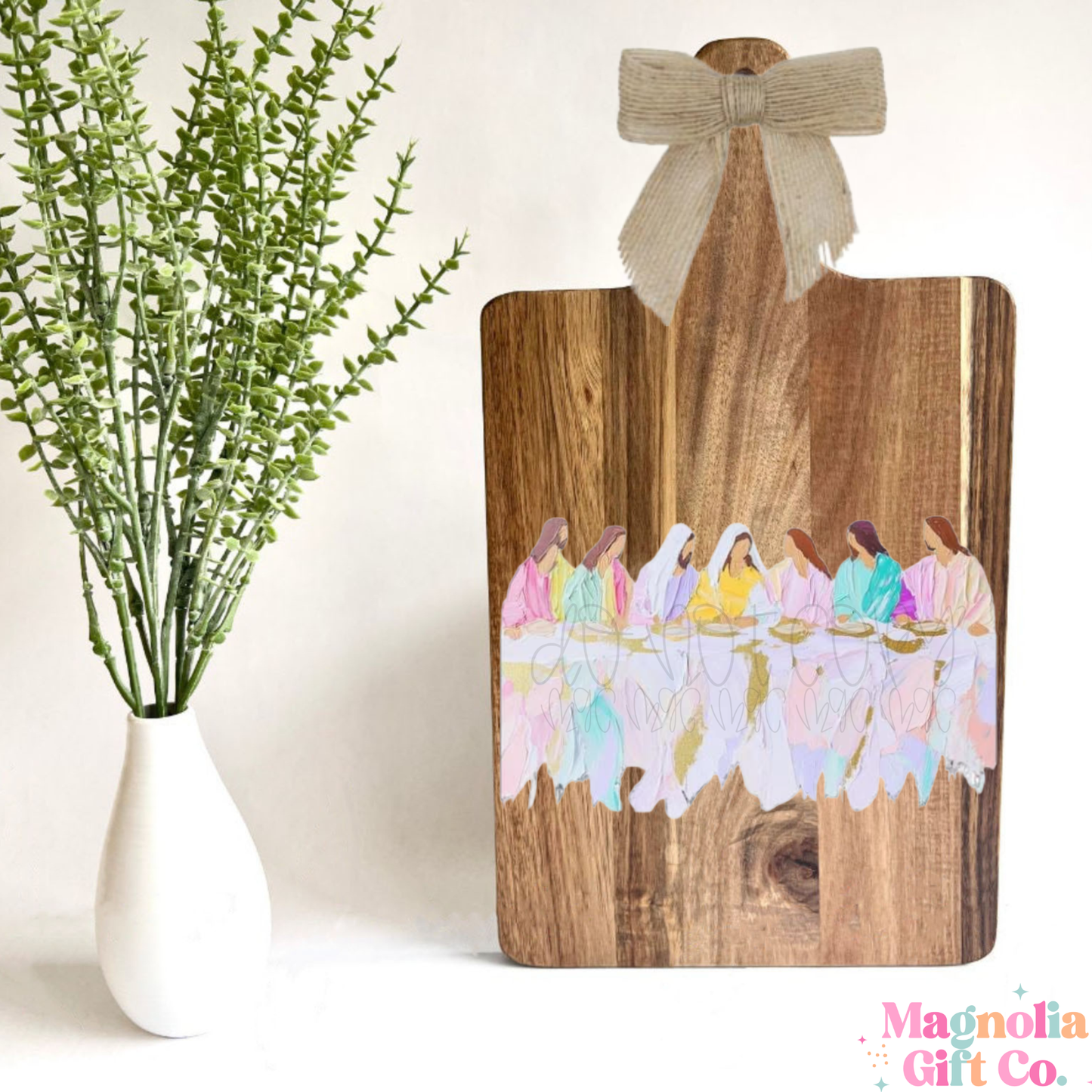 Painted Last Supper Cutting Board