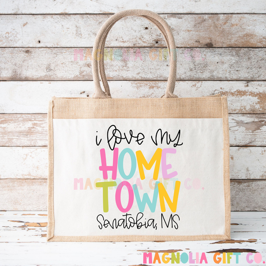 Love My Hometown Tote Bag