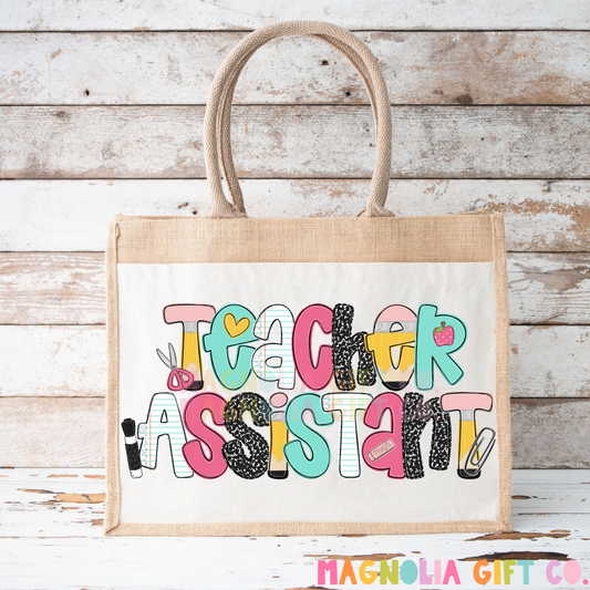 Teacher Assistant Tote Bag