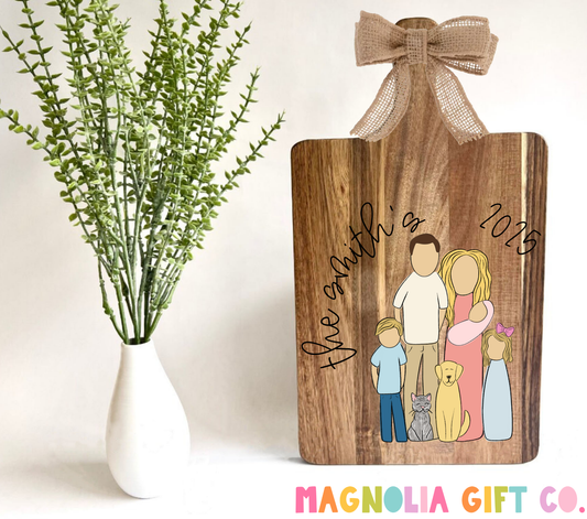 Custom Family Cutting Board