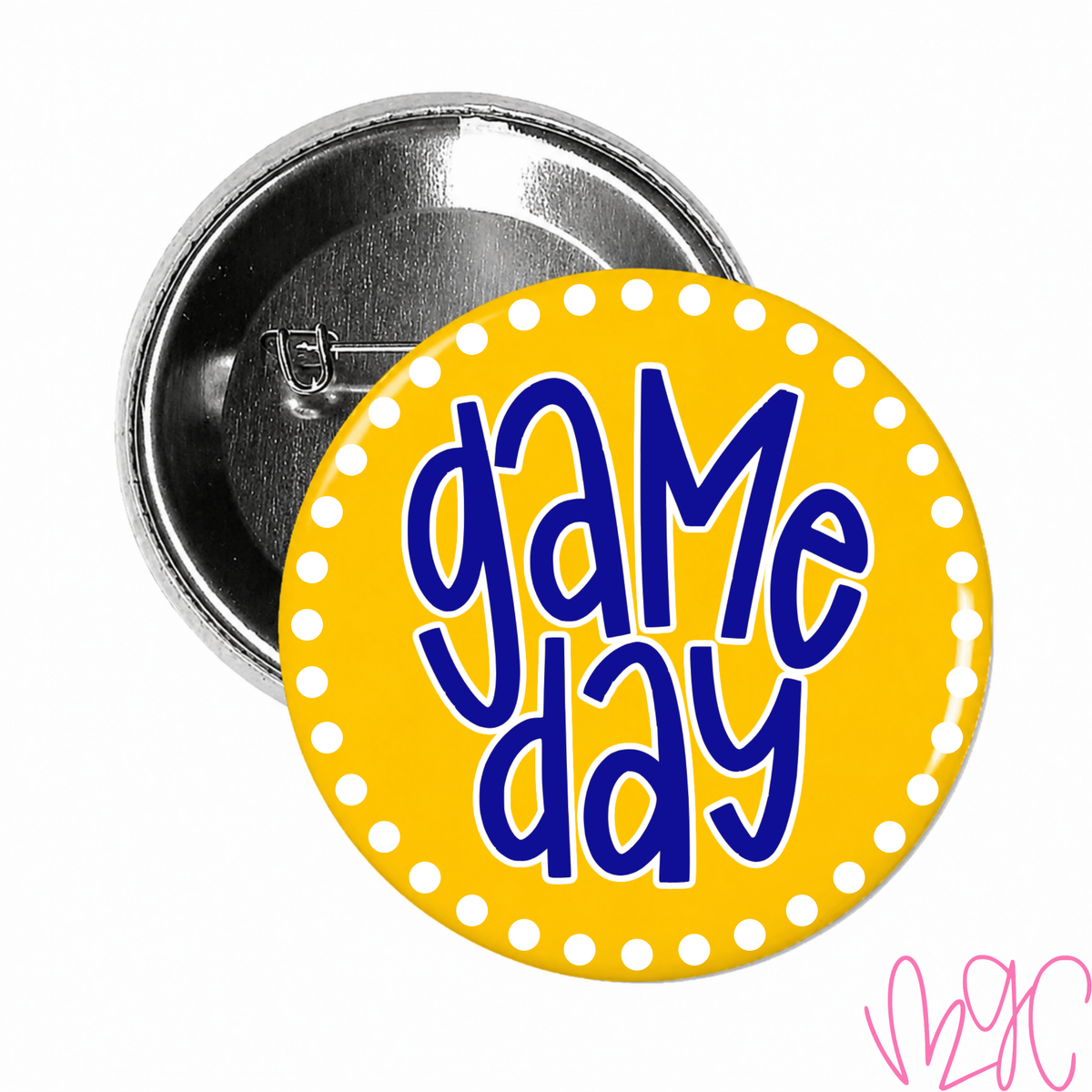Dotted Game Day-Royal+Gold