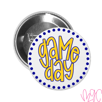Dotted Game Day-Royal+Gold