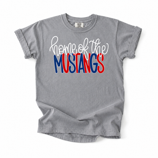Bubble Home Of The Mustangs Tee